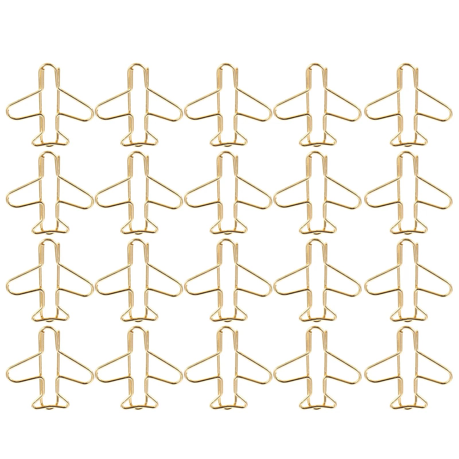 20 fermagli in metallo a forma di aeroplano, segnalibri creativi, clip per agenda, organizer per documenti, ufficio, scuola, viaggi, quaderni