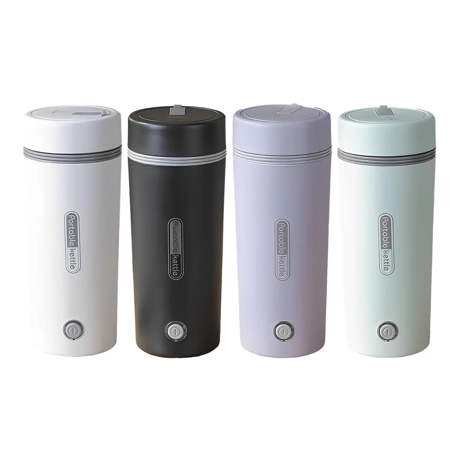 Bollitore per riscaldamento elettrico portatile bollire protezione a secco spegnimento automatico bollitore per acqua calda da 350ml per tè, latte, bevande da viaggio