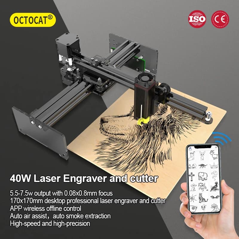 Macchina per incisione laser, piccola macchina per incisione domestica, macchina per incisione laser fai-da-te completamente automatica in metallo e acciaio inossidabile