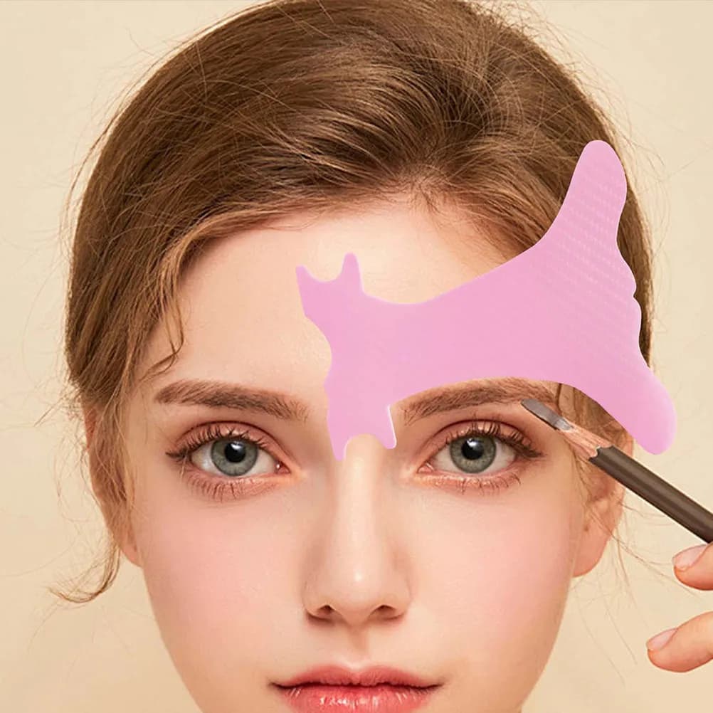 Stencil Riutilizzabile in Plastica per Eyeliner, Stencil Multifunzione per Sopracciglia, Protezione per Ombretto, Ausilio per Delineatore Labbra, Strumento per Trucco Occhi Senza Sforzo per Tutti