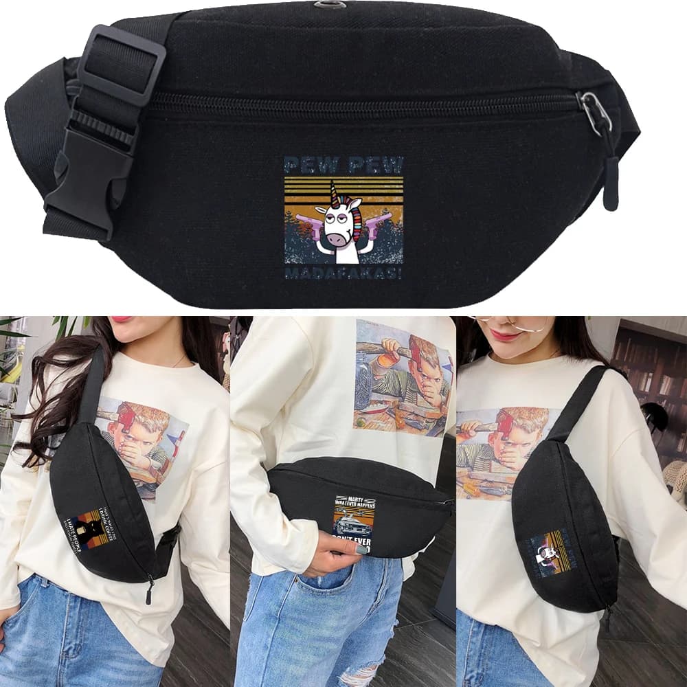 Marsupio da donna, borsa a tracolla da uomo, marsupio da donna, borsa a banana da donna, borsa a tracolla da viaggio con stampa zampa per donna, marsupio da cintura