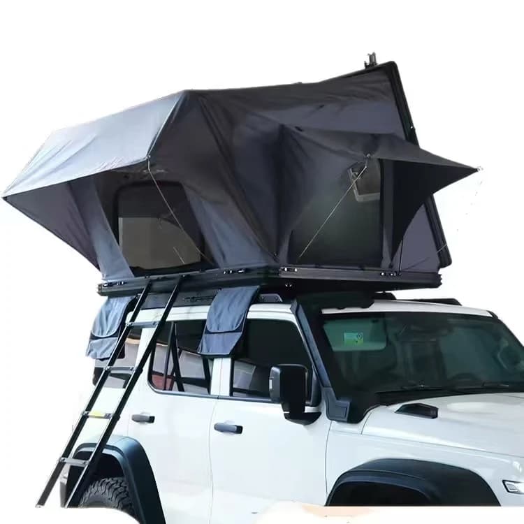 Fully Automatic Foldable Rooftop Tent, Instant Pop-Up No Assembly Needed, Car Mounted for Self-Driving Camping