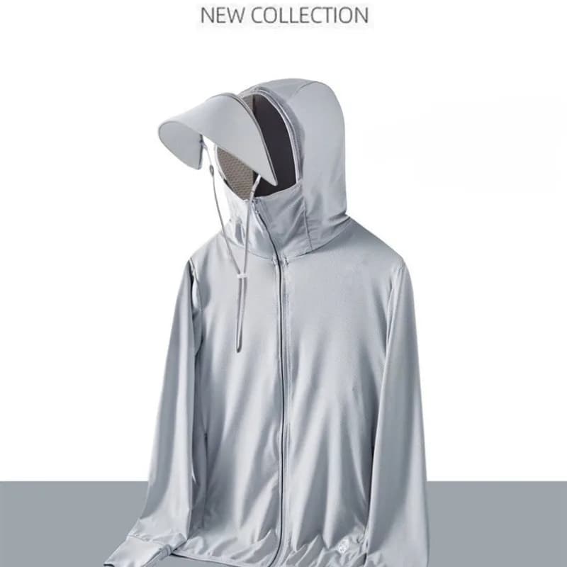 Abbigliamento Estivo da Pesca all'Aperto, Leggero e Traspirante, Protezione Solare, Alla Moda con Cappuccio, Anti UV, Abbigliamento Protettivo per Coppie