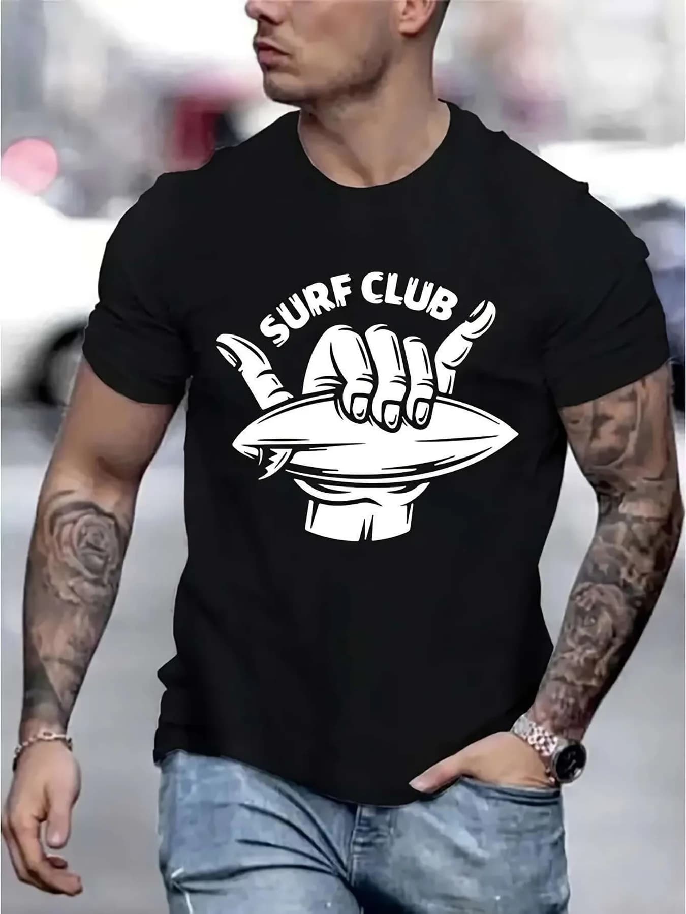 T-shirt sportiva casual da uomo in cotone 100% 180g con stampa divertente, tessuto traspirante e assorbente, adatto per ogni occasione