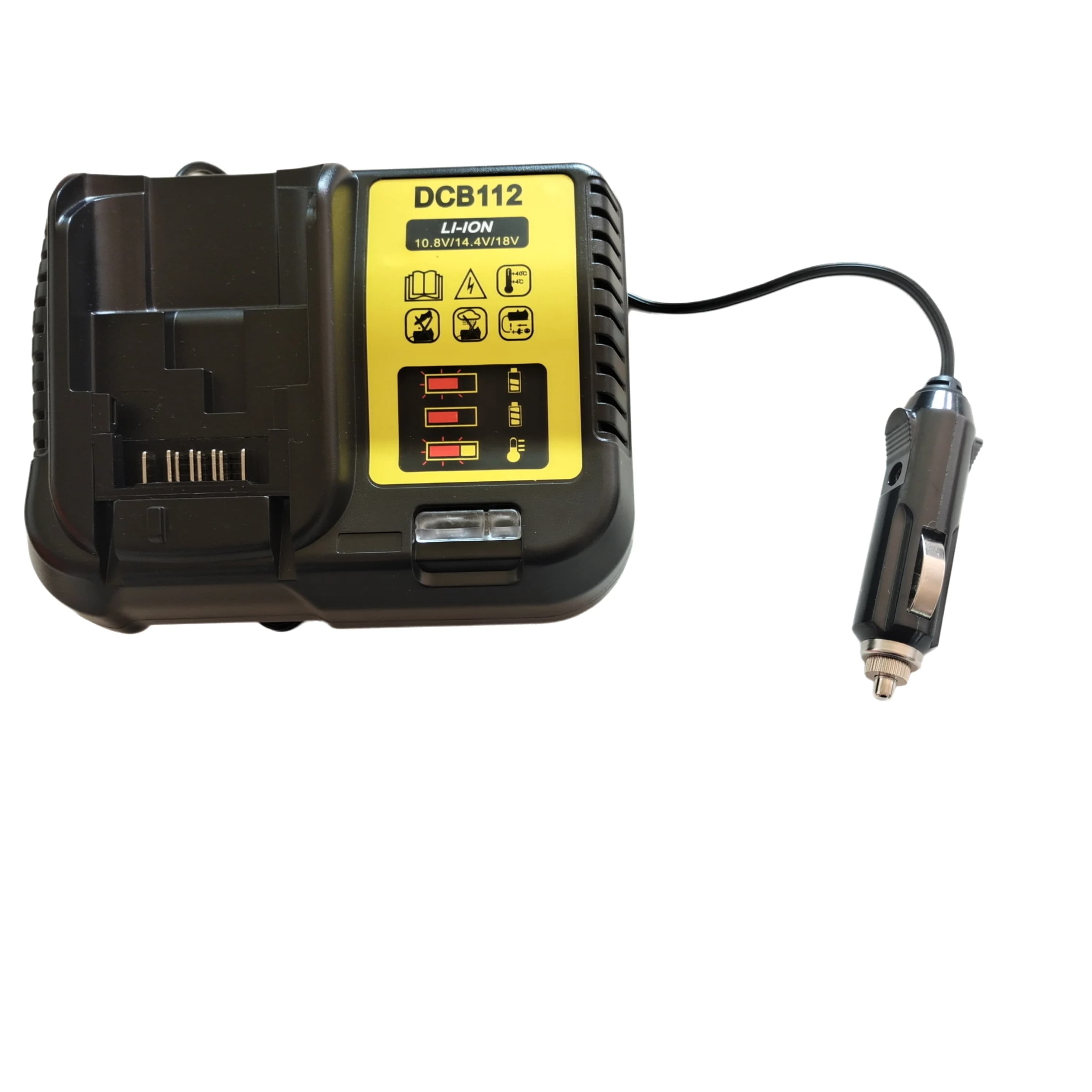 DCB112 Car Charger for DeWalt 18V/20V Li-ion Battery For DCB206 DCB205 DCB204 DCB203 DCB201 DCB200 DCB183 DCB182 DCB181 DCB180