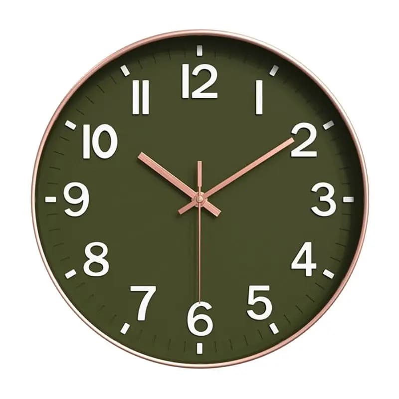 ABJN-Very quiet modern wall clock, 3D wall clock for kitchen, bedroom, living room, office, classroom decoration
