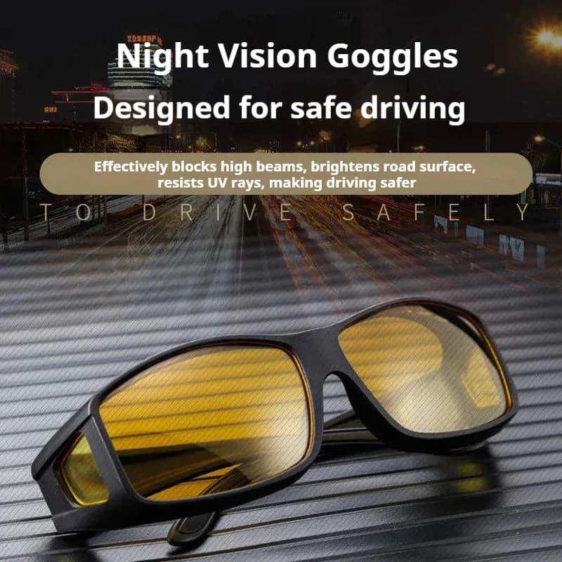 Anti-reflective eyeglasses for night vision Fashionable sunglasses Cycling glasses Night guide Glasses with improved light Car accessories