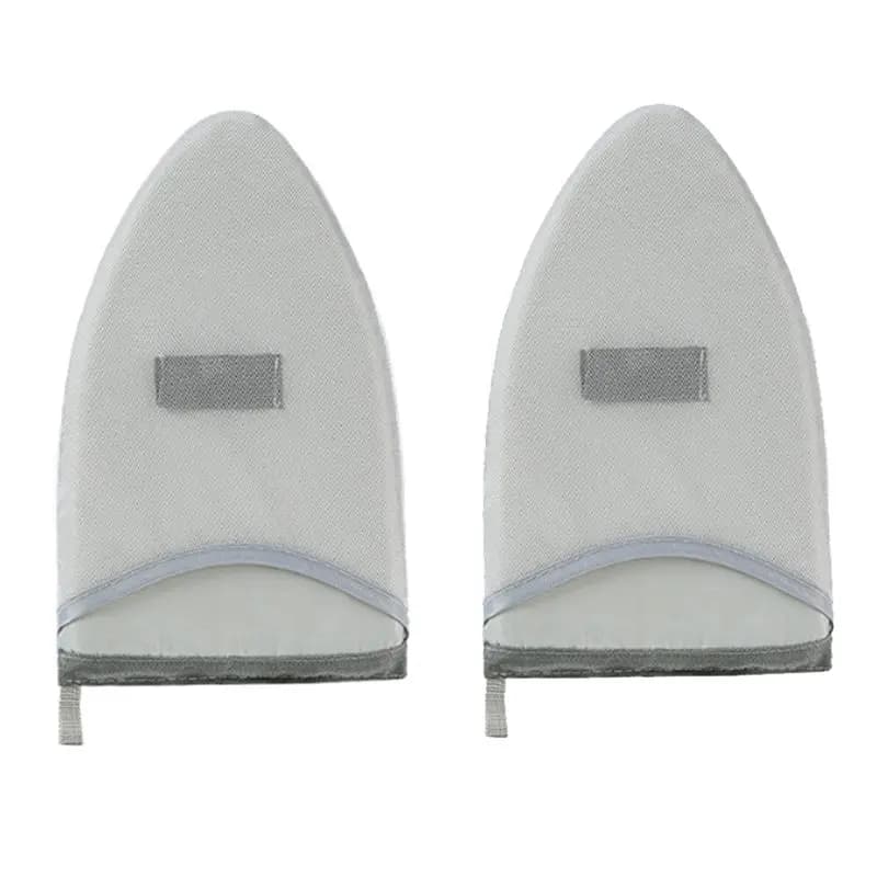 AT05-2Pcs Handheld Ironing Board Resistant Steamer Mitt With Finger Loop Mini Ironing Board