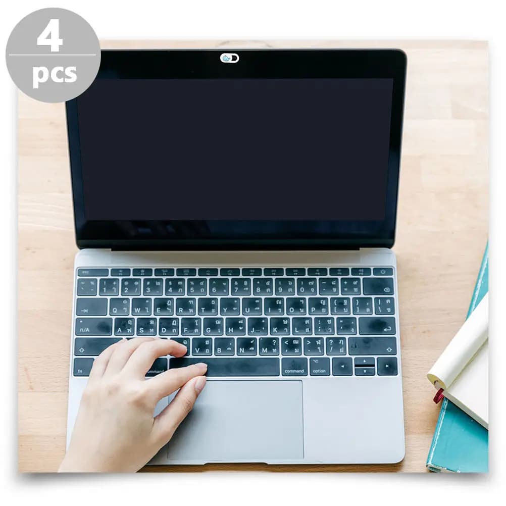 4Pcs Privacy Protection Lens Cover Ultra Thin Whale Pattern Laptop Cover Slide Webcam Privacy Webcam Slider