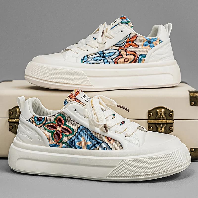 Scarpe Casual da Uomo in Tela Traspirante, Nuove Scarpe Comode da Passeggio per Esterni, Classiche Sneakers da Uomo Taglie Grandi