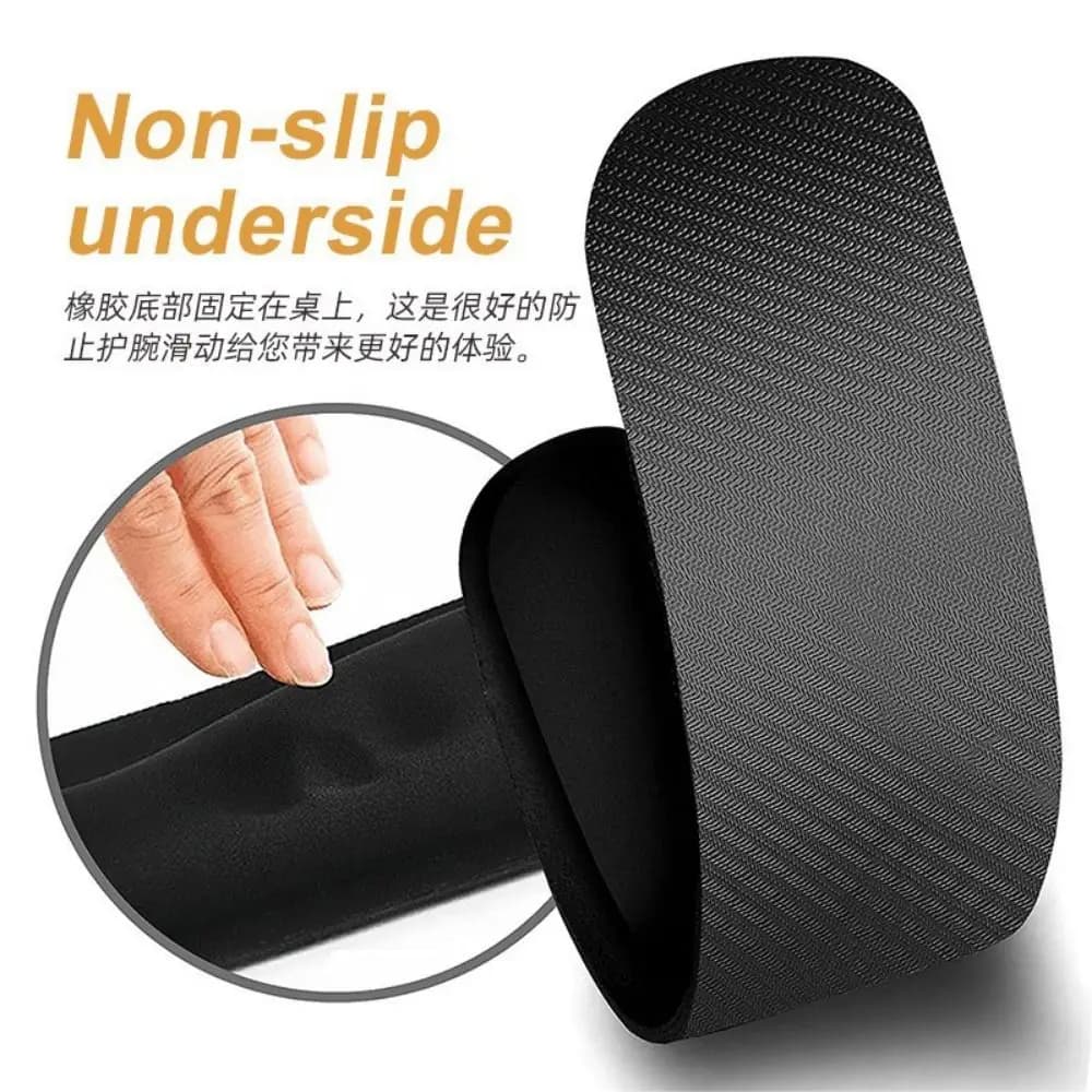 2 pezzi/set poggiapolsi per tastiera ergonomica a rimbalzo lento, comodo tappetino antiscivolo per protezione del polso, set di tappetini per mouse morbidi