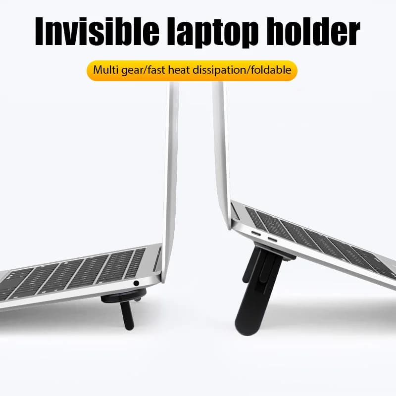 Supporto universale per laptop Riser per MacBook Lenovo Supporto di raffreddamento per notebook Samsung Staffa per laptop pieghevole invisibile autoadesiva