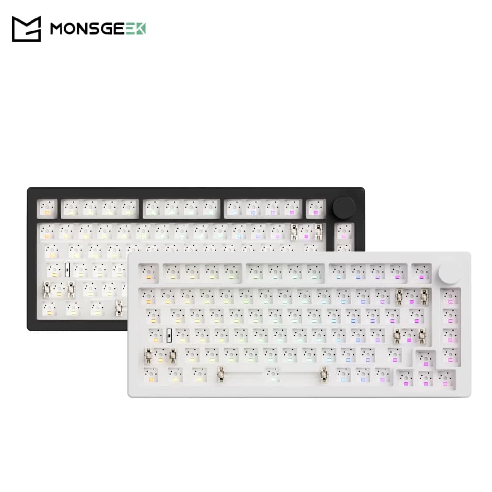 Akko MonsGeek M1 V5 Tri-mode Mechanical Keyboard Barebone Kit VIA 75% 3/5 Pin Custom Hot Swap RGB Quickly Disassemble Gasket