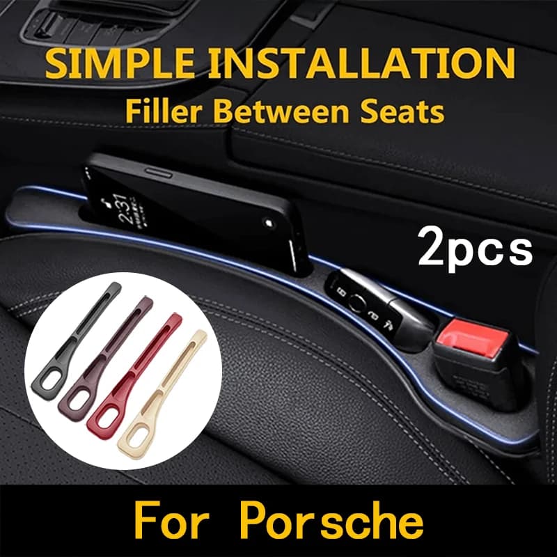 Car Seat Gap Filler Plugs Seat Seam Leak Strips for Porsche Panamera Spyder Carrera Macan Boxster Cayman Cayenne 911 970 981 991