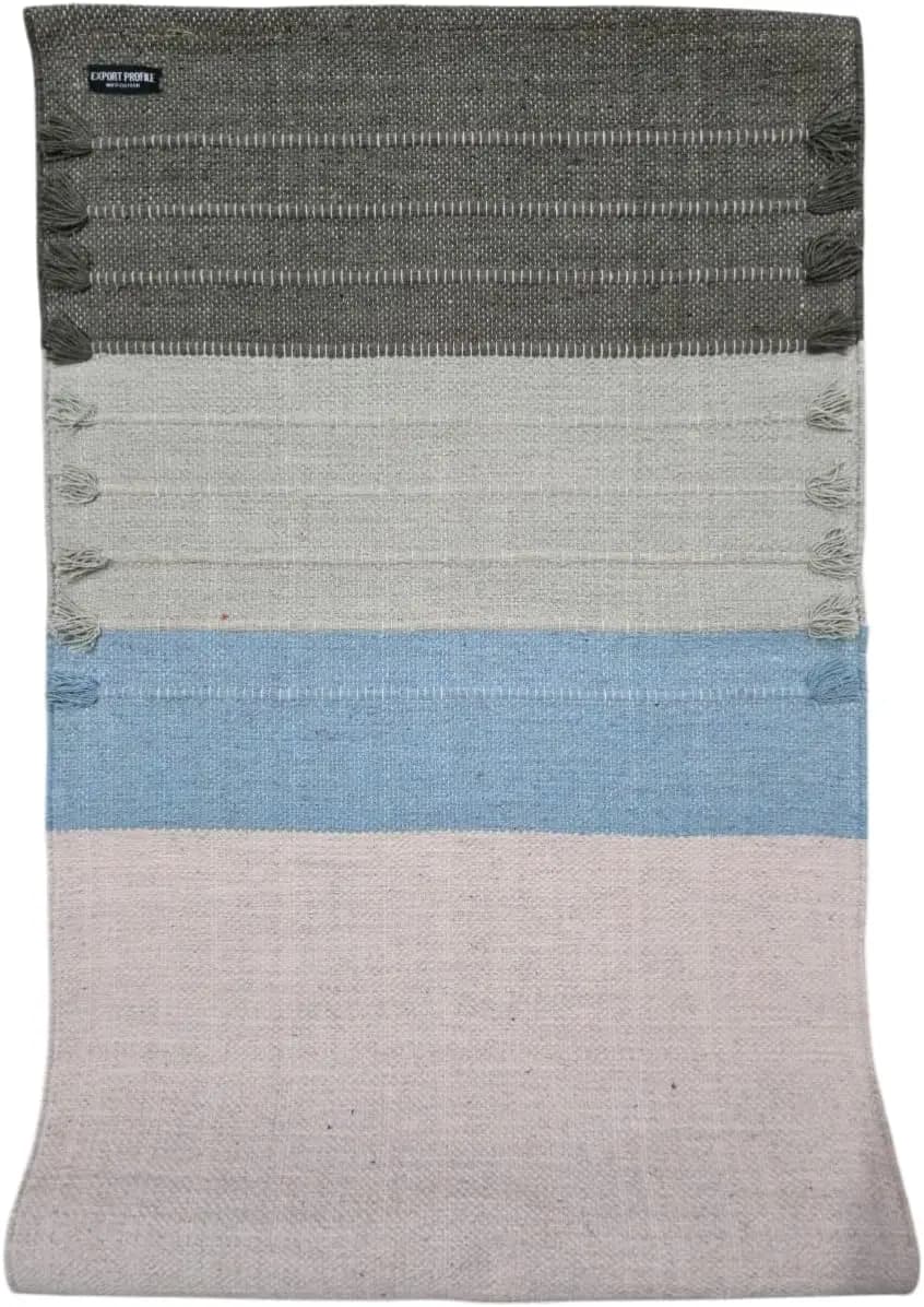 Tappetino Yoga Pieghevole Spesso Antiscivolo in Cotone Organico Multicolore per Fitness Domestico