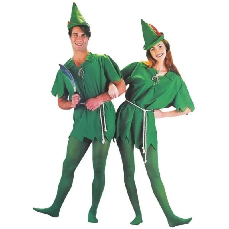 Green elf costume Robin Hood Cosplay Halloween party costume for children from cartoon film X;2,F;5. N