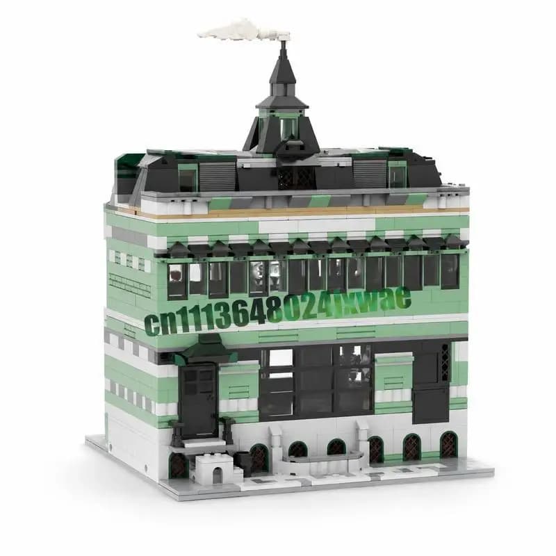 NEW 2030Parts Modular City Street View MOC Building Model Custom Puzzle Architecture DIY Creative Assembly Educational Toy Gift