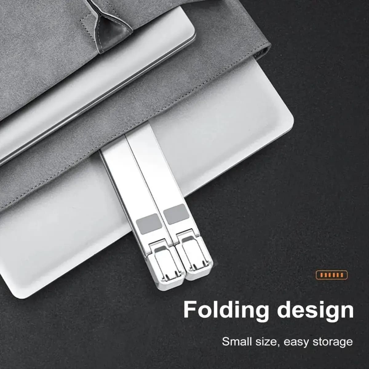 828 Cooling Pad Foldable Laptop Stand Holder with Cooler Fan Tablet Mount Bracket Notebook Cooling Stand with Phone Holder B