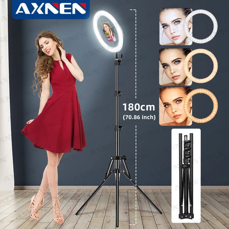 26 cm Foto Ringlight Led Selfie Ring Light Telefono Lampada telecomandata Fotografia Illuminazione con supporto per treppiede Video Youtube