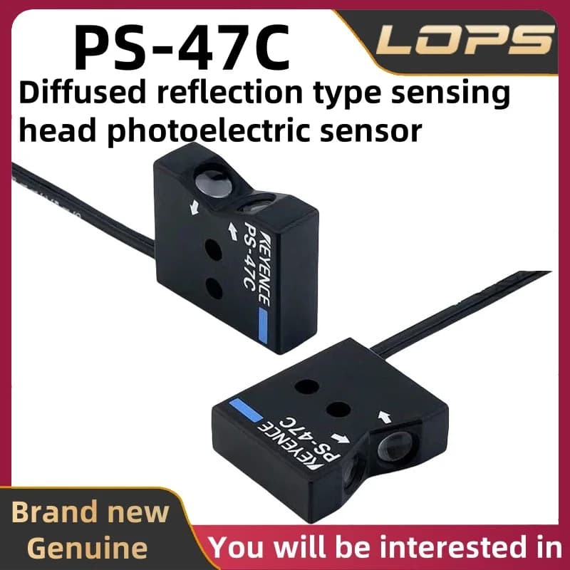 PS-47C KEYENCE Diffused Reflection Type Sensing Head Photoelectric Sensor, Large Quantity, Welcome to In