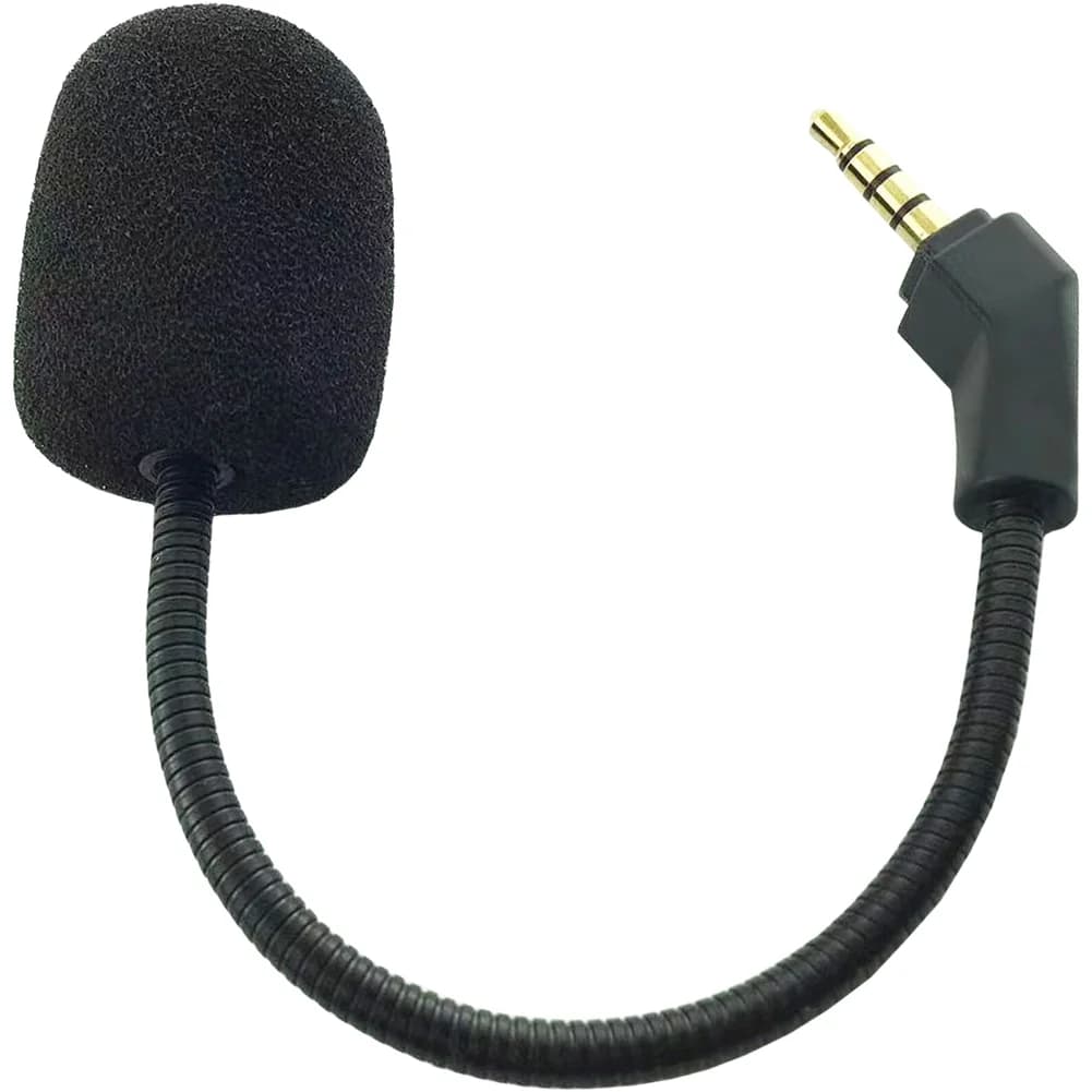 Flexible Noise Reduction Mic Black For ROG For Theta 7.1 Gaming Headset Replacement Microphone Gold Plated Connector Part