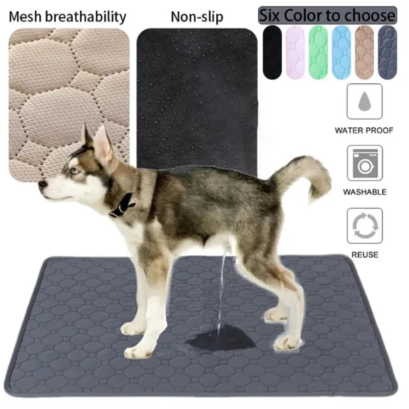 Dog Pee Pad Reusable Washable Dog Urine Mat Car Seat Floor Sofa Waterproof Absorbent Puppy Cat Sleeping Diaper Mat Pet Supplies