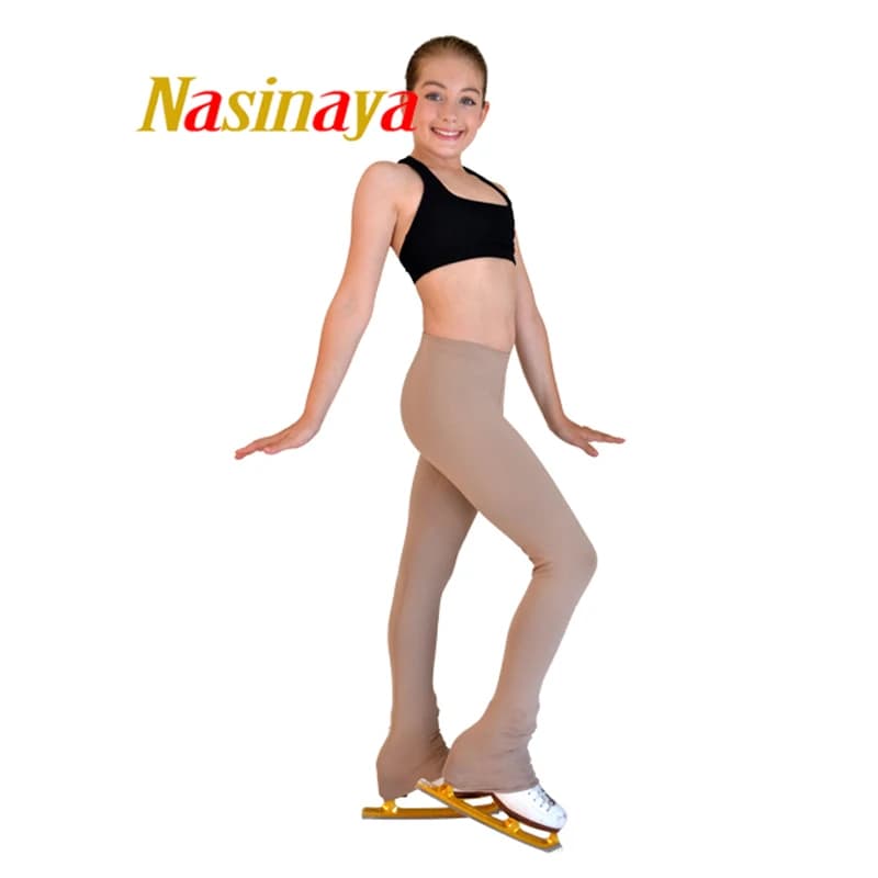 Pantaloni estivi sottili per pattinaggio artistico, pantaloni lunghi per ragazze e donne, per allenamento e competizione, tessuto sottile e fresco per pattinaggio su ghiaccio.