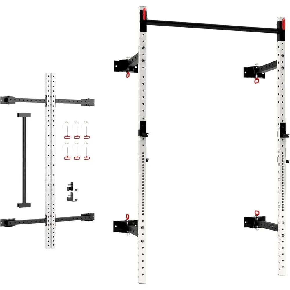 Barra per trazioni regolabile da parete, Power Rack per allenamenti di tutto il corpo fino a 450 kg