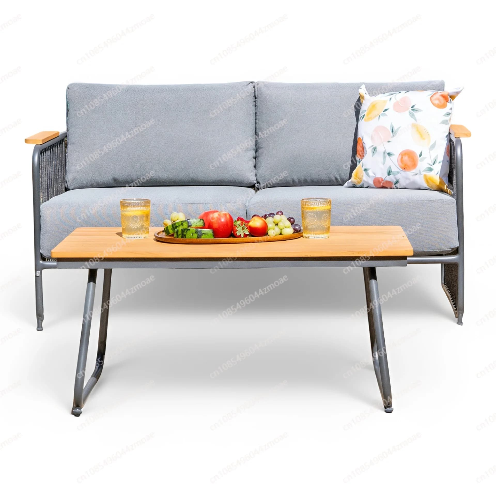 Outdoor villa courtyard garden leisure sofa combination waterproof sunscreen terrace sun room aluminum alloy sofa furniture