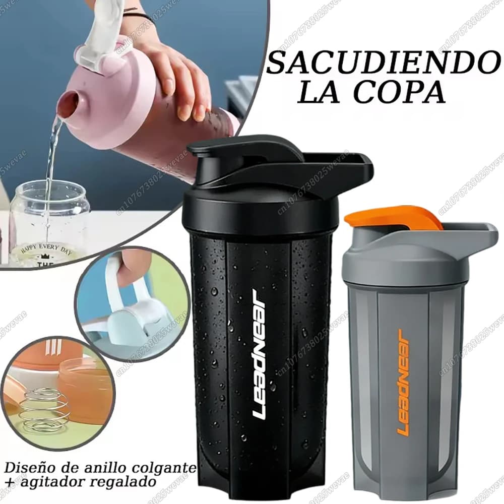 500ML Portable Sports Shaker Powder Protein Bottle Shaker Loseproof Cup Gym Water Bottle Fitness Drinking Bottle Man Woman