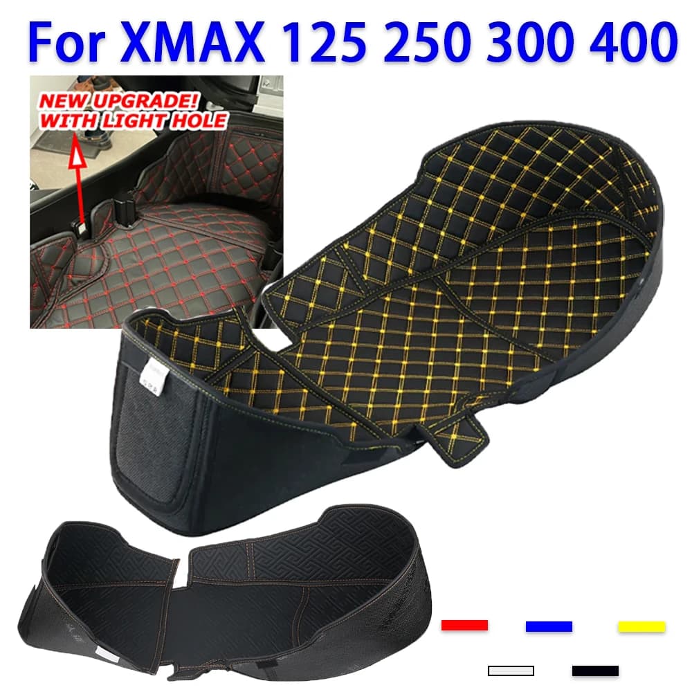 Scatola portaoggetti per sedile Tronco Fodera Cuscino Bagagli Protezione interna per Yamaha X-MAX 300 Xmax 125 250 400 XMAX250 XMAX300 Accessori