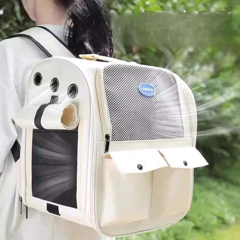 Zaino Portatile per Gatti, Borsa Multifunzionale per Animali Domestici, Borsa per Gatti in Tessuto Oxford, Borsa per Gatti MH40MB
