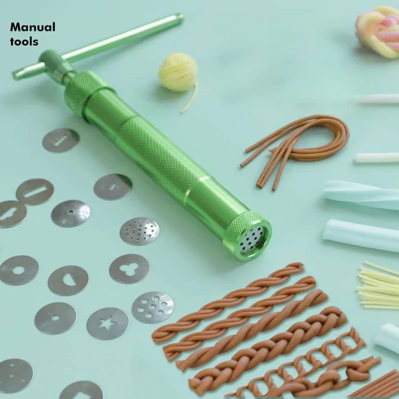 Estrattore di pizzo bambola argilla stampo per capelli pressa per argilla polimerica goffratura ceramica spremiagrumi strumenti fai da te