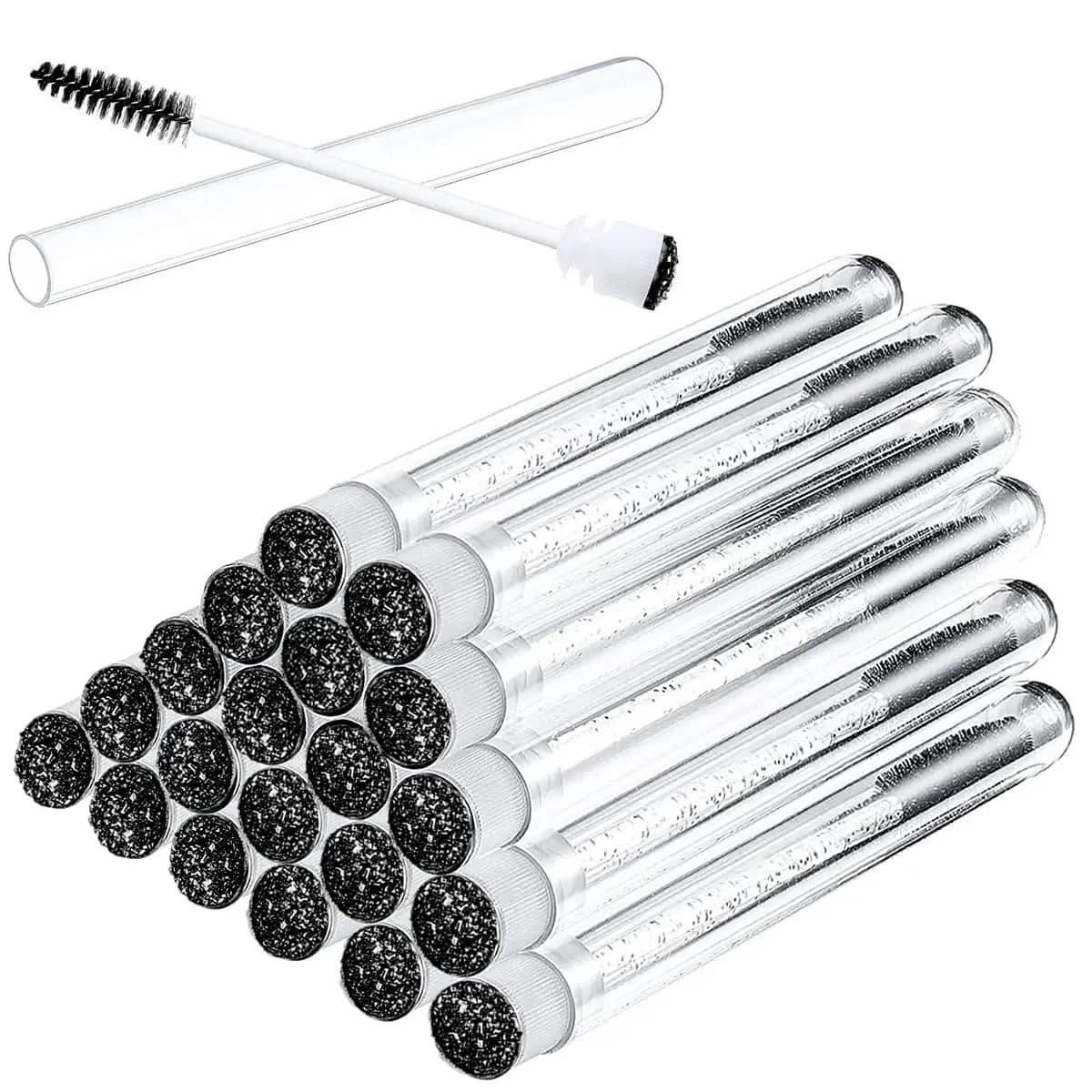 50 pcs Reusable Eyebrow Brush Tube Extension US Eyelash And Drop Mascara Bacchette Eyebrow Brush Applicator Eyelash Brush