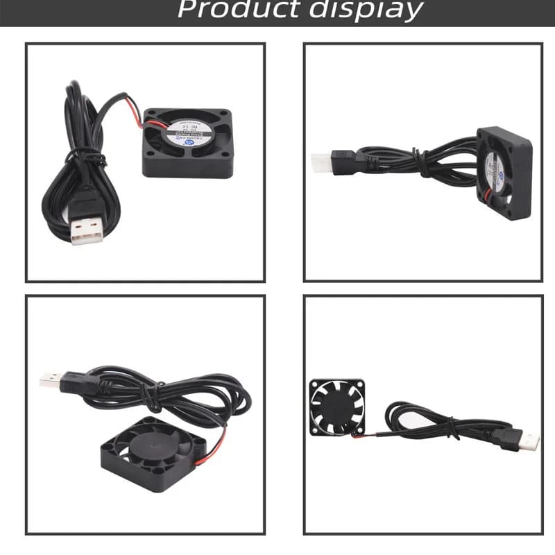 40mm 5V DC Brushless Fan 40x40x10mm Hydraulic / Sleeve Bearing for PC Case 3D Printer Laptop USB Powered Cooler Cooling Fan