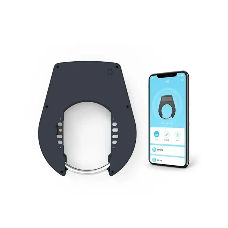BLE NFC Bike Smart Lock Blocco allarme bicicletta con codice QR sblocca lucchetto ruota a ferro di cavallo