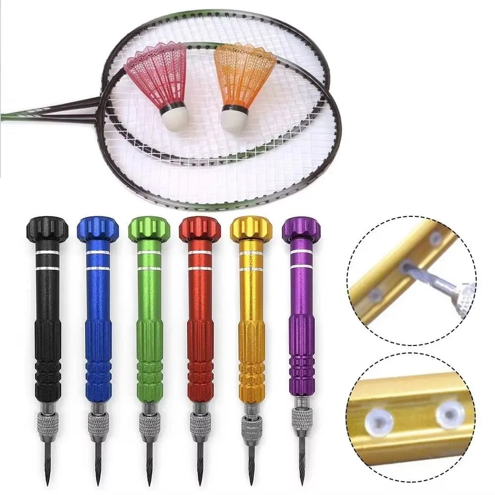 Alloy Material Badminton Grommet Remover Stringing Cone Replacement Racket Stringer Repair 12cm Racket Sports