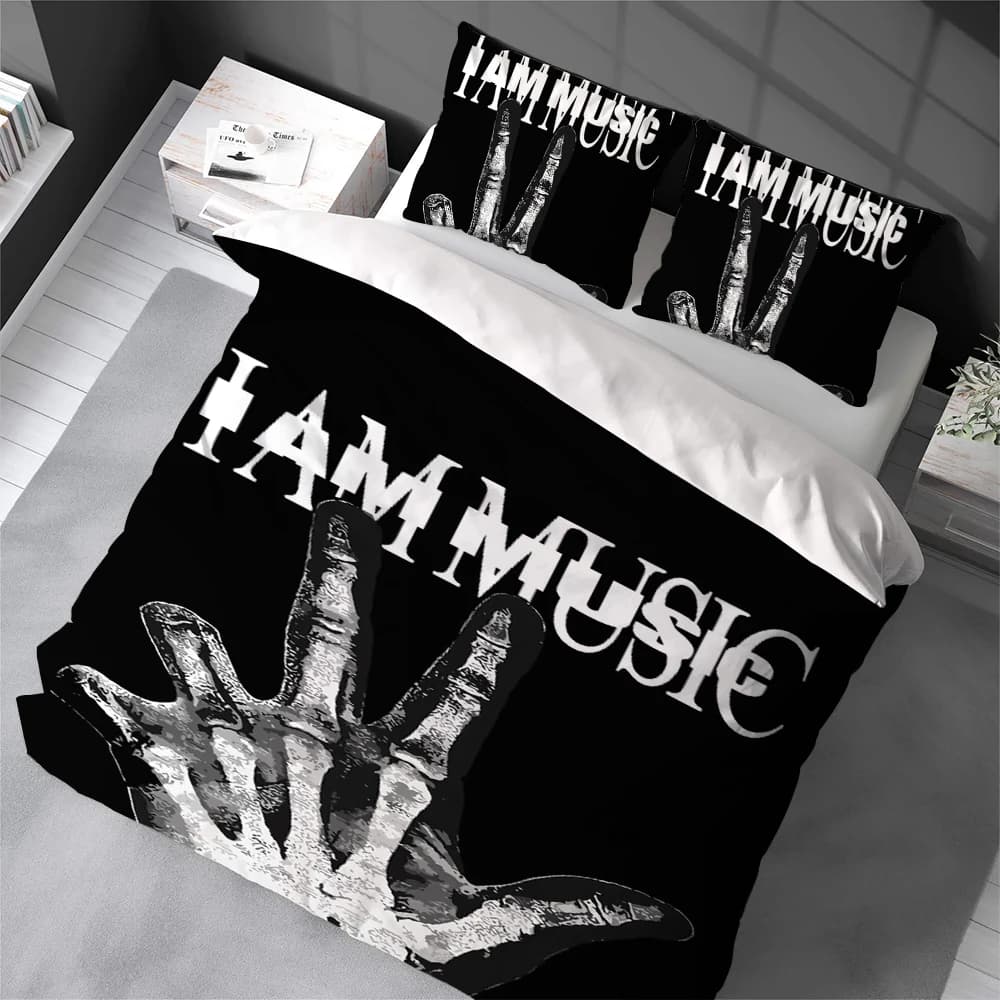P-Playboi Cover Set Carti I AM MUSIC, Soft Cotton Bed Linen, Set 3 Pieces, Studentesco Dormitory Gift