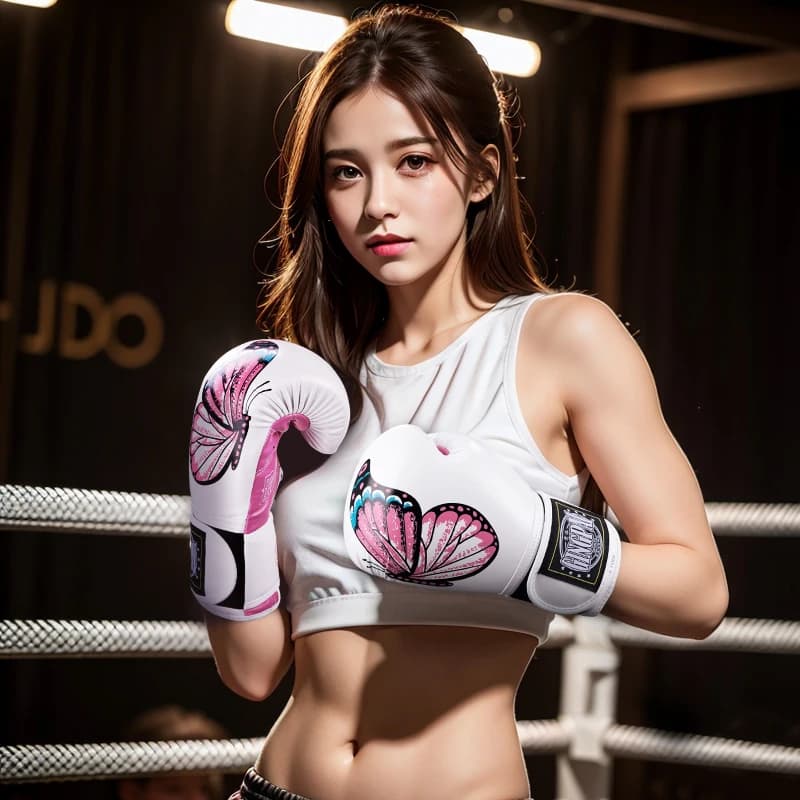 Professional Style Boxing Gloves for Women, PU Leather, Muay Thai Training,Sparring, Fighting Kickboxing, Adult Heavy Duty Boxing Gloves