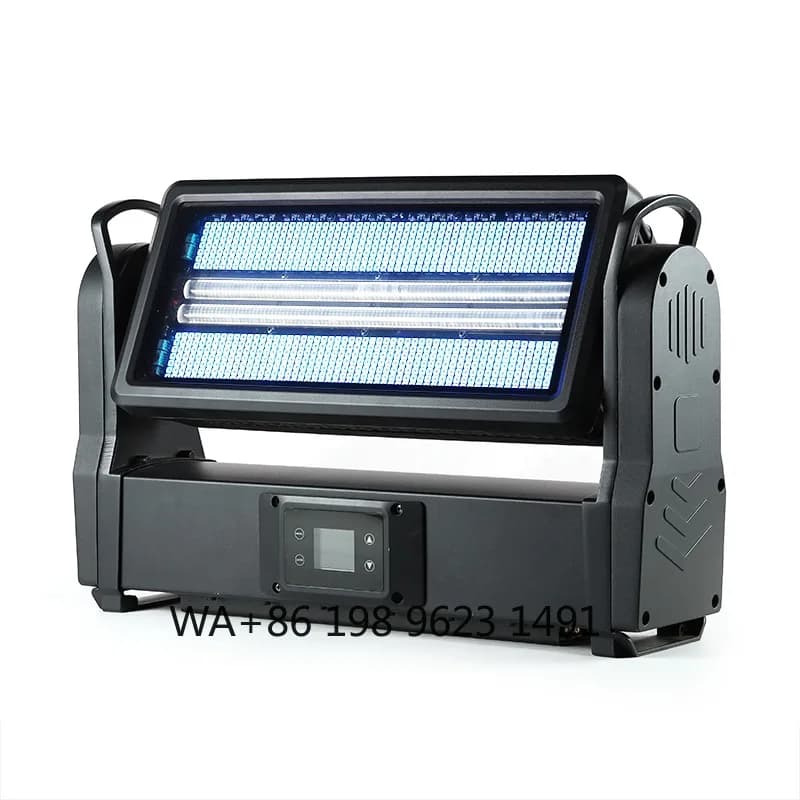 Faro LED RGBW Impermeabile IP65 con Testa Mobile, Effetto Matrice Ibrida e Pixel Strobe per Spettacoli e Illuminazione Scenica