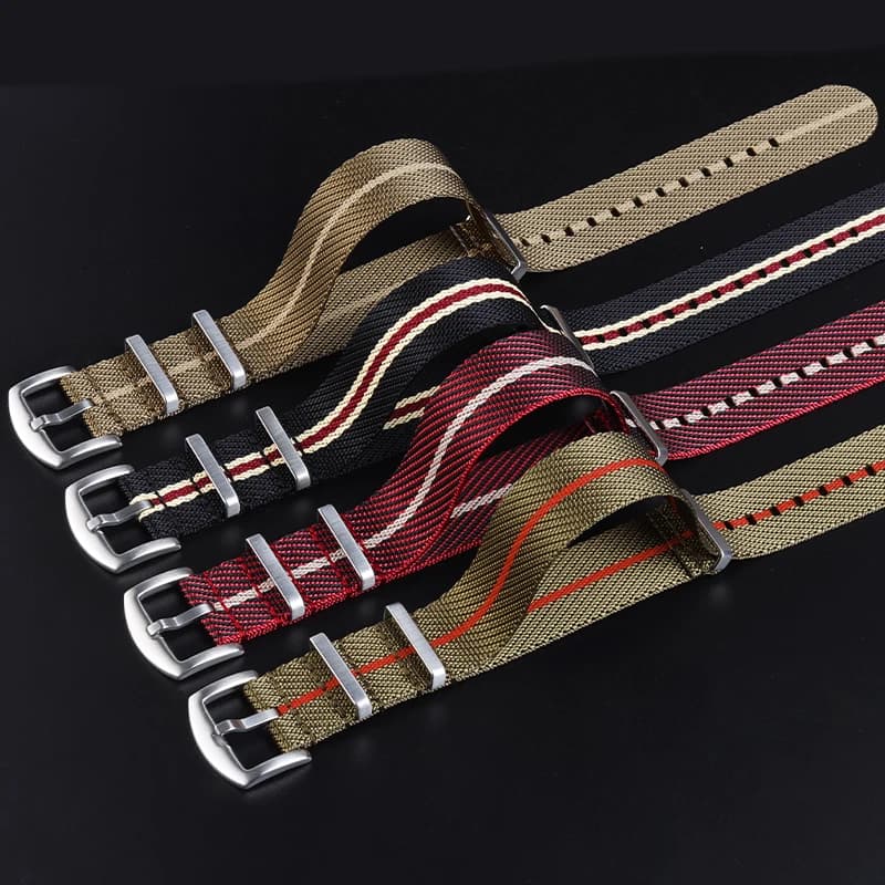 Cinturino per orologio in nylon per Seiko 18 20 22mm Bracciale in tessuto per Rolex Uomo Donna Cintura per cinturino militare Casio Premium per cinturini Tudor