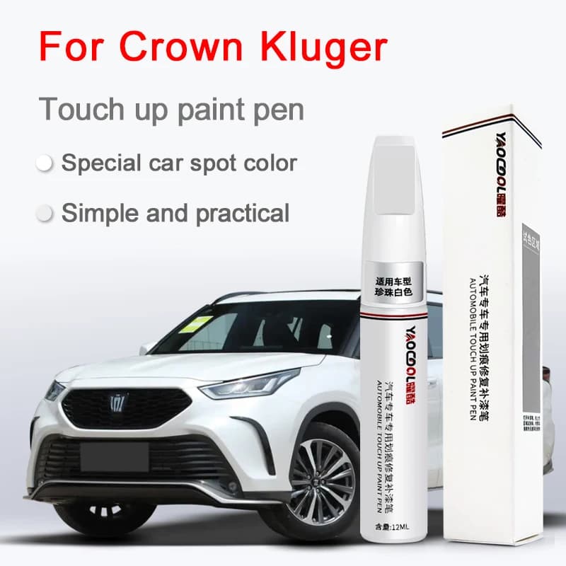 Per Crown Kluger Vernice per auto Penna per ritocchi Kit di riparazione graffi Cura della vernice Cera Spray Vernice Trace Remover, Adatto per Crown Kluger