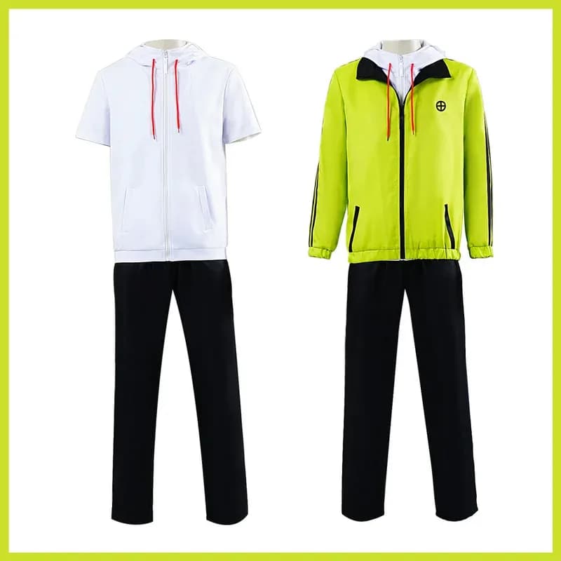 2025 aaa Anime Medalist Akeraji Tsukasa Costume Cosplay Allenatore di pattinaggio su ghiaccio Felpe con cappuccio bianche Cappotto Uniforme Uomo Tempo libero quotidiano S