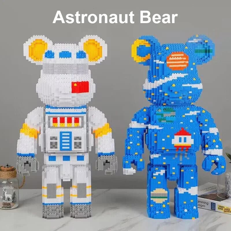 30 cm fai da te cartone animato amore orso violento costruzione giocattoli per bambini mini modello building block micro mattoni bambini regalo di compleanno di Natale