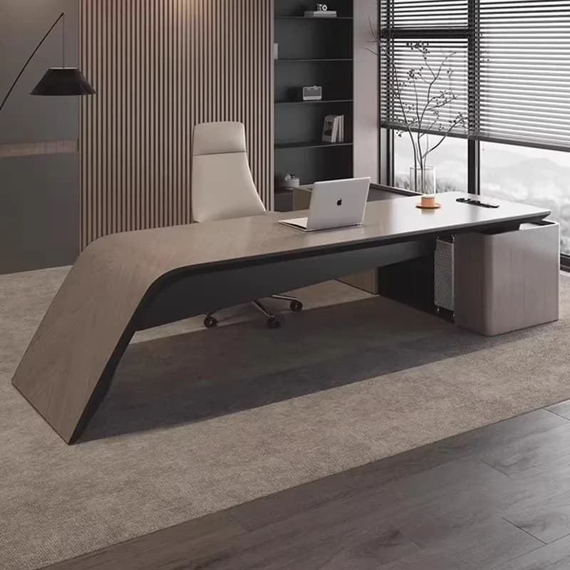 Scrivanie da Ufficio in Legno Regolabili, Scrivanie Angolari per Computer di Design, Tavoli da Gaming, Mesa Para Computador, Arredamento per Ufficio