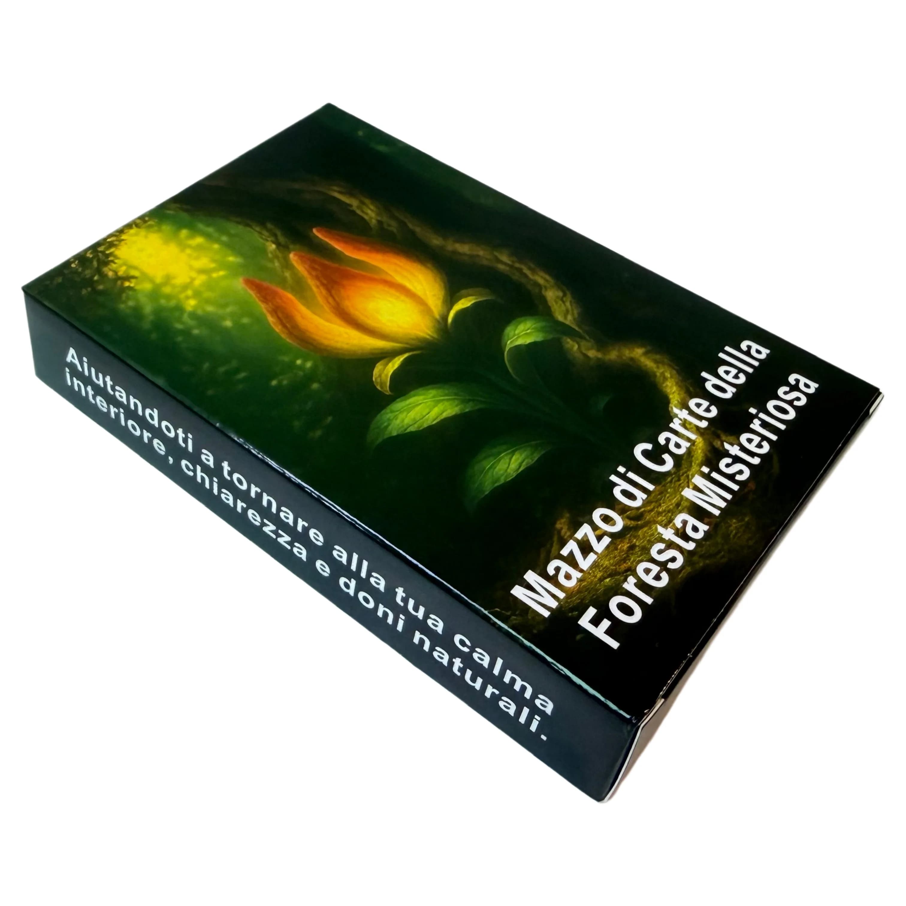 Mystical Forest Oracle Deck, carte per meditazione, guarigione e guida spirituale (48 carte, 12x8 cm)