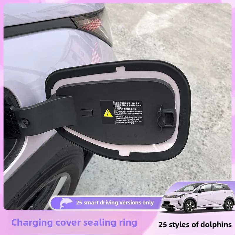 Anello di tenuta per ricarica per BYD Dolphin Smart Driving Version 25, protezione impermeabile e antipolvere per porta di ricarica, accessorio esterno modificato