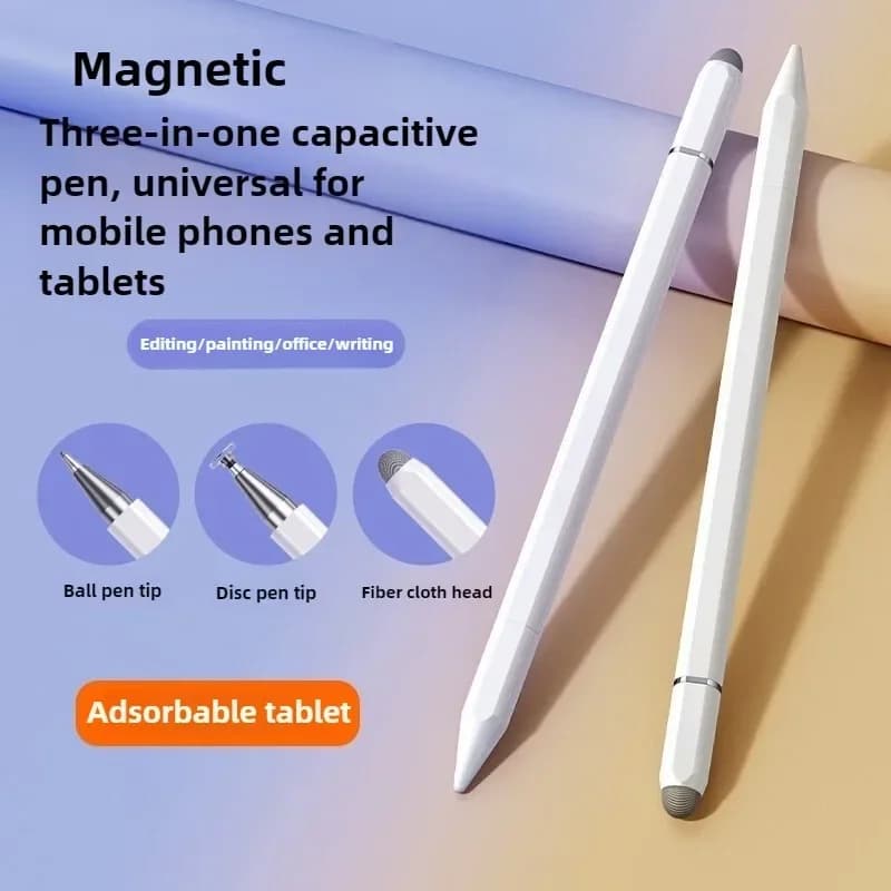 3 in1 Magnetic Capacitive Stylus Pen Universal Touch Screen Pencil for iOS Android iPad Samsung Xiaomi Huawei Phone Tablet