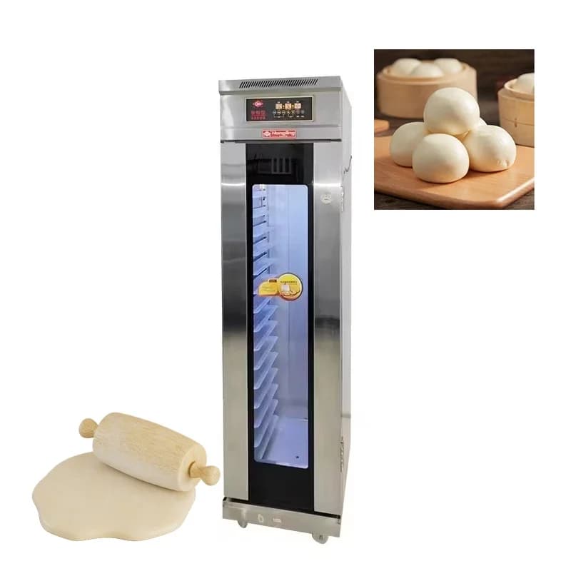 Serbatoio di fermentazione del pane commerciale Sacchetto per scarichi di pasta Figlio Panino al vapore Spray automatico Macchina per il ciclo dell'aria calda Fermenta in acciaio inossidabile