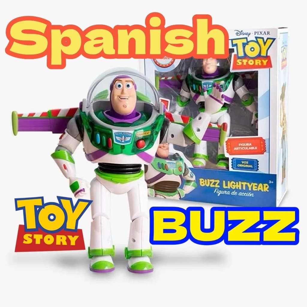 25 CM Disney Pixar Toy Story 4 Talking Spagnolo Buzz Lightyear Woody Jessie Interattivo Action Figure Giocattoli Regalo Di Natale